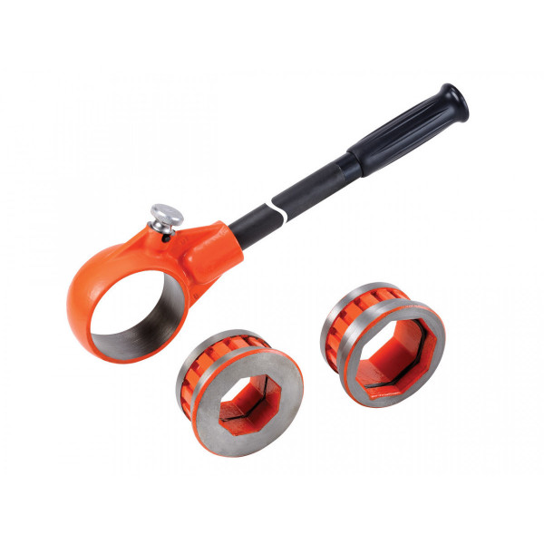 Set závitořezných hlav Ridgid BSPT + ruční závitořez AGP