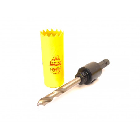 Vykružovací vrták korunkový (Ø14 až 30mm, hloubka 41mm) HSS, Starrett FAST CUT