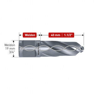 Burghiu spiralat pentru metal (Ø17 pana la 27,5mm,... 2