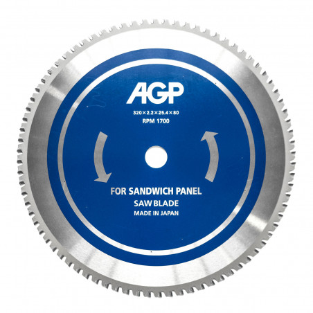 Pânza de ferăstrău pentru tablă și panouri sandwich 320 mm (pentru CS320) 80Z AGP