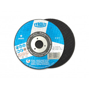 Disc de tăiere pentru oțel și oțel inoxidabil BASIC 2v1, 100x2,5x16 Tyrolit