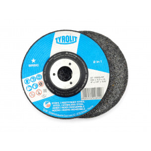 Disc de șlefuit pentru oțel și oțel inoxidabil BASIC 2v1, 100x2,5x16 Tyrolit