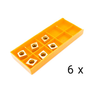 Inserții drepte din carbură (pachet de 6) pentru AGP EB12, Metallkraft KE 10-2