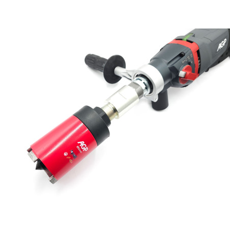 Burghiu diamantat cu ciocan AGP DM52D (kit pentru electrician)