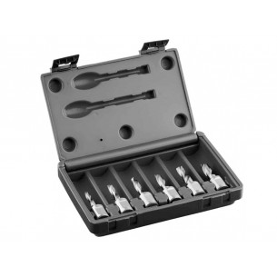 Set de burghie spiralate Weldon 19, HSS (6 piese, adâncime 30 mm) SILVERLINE