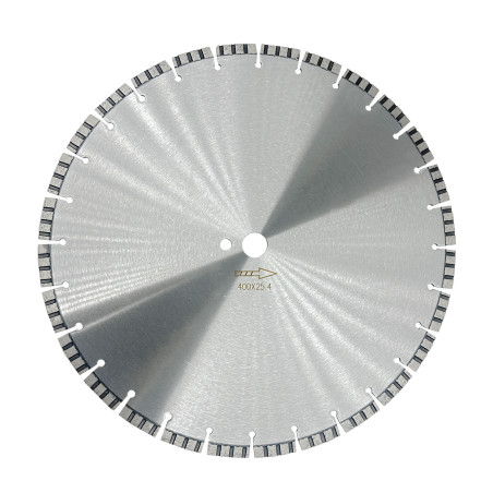 Disc de tăiere cu diamant pentru piatră TURBO SEG 400x25,4x3,4x10mm LS501
