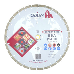 Disc diamantat universal AGP ODIAM EBA 400x25.4x2.5x12mm