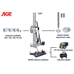 Distanční podložky pro stojany na vrtačky AGP 2