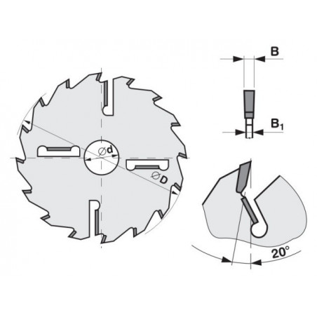 Pilový kotouč SK 5394.1 FZ + 4 vz