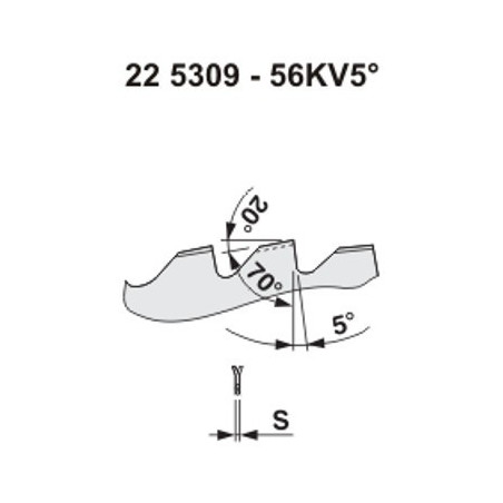 Pilový kotouč na dřevo 5309 – 56KV5°
